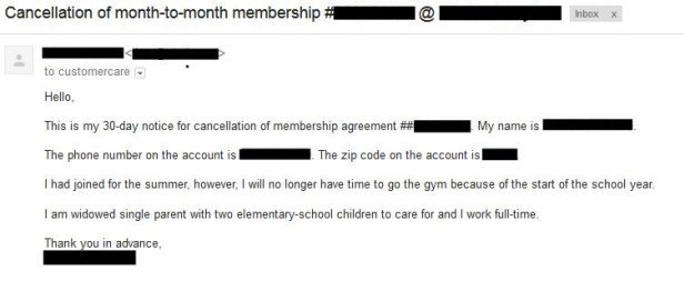 Gym Membership Cancellation Letter Gym Membership Cancellation Here S How Easy It Can Be to