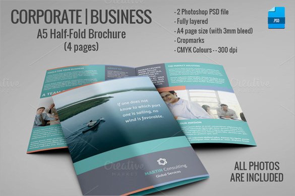 Half Fold Brochure Template 26 Half Fold Brochures 25 Psd Vector Eps