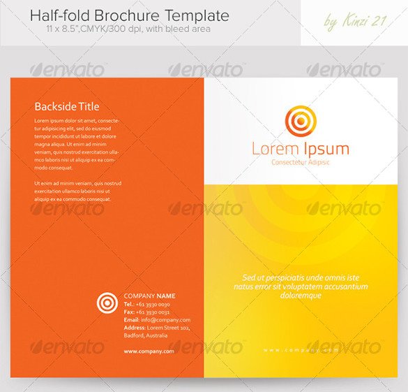 Half Fold Brochure Template 37 Half Fold Brochure Templates