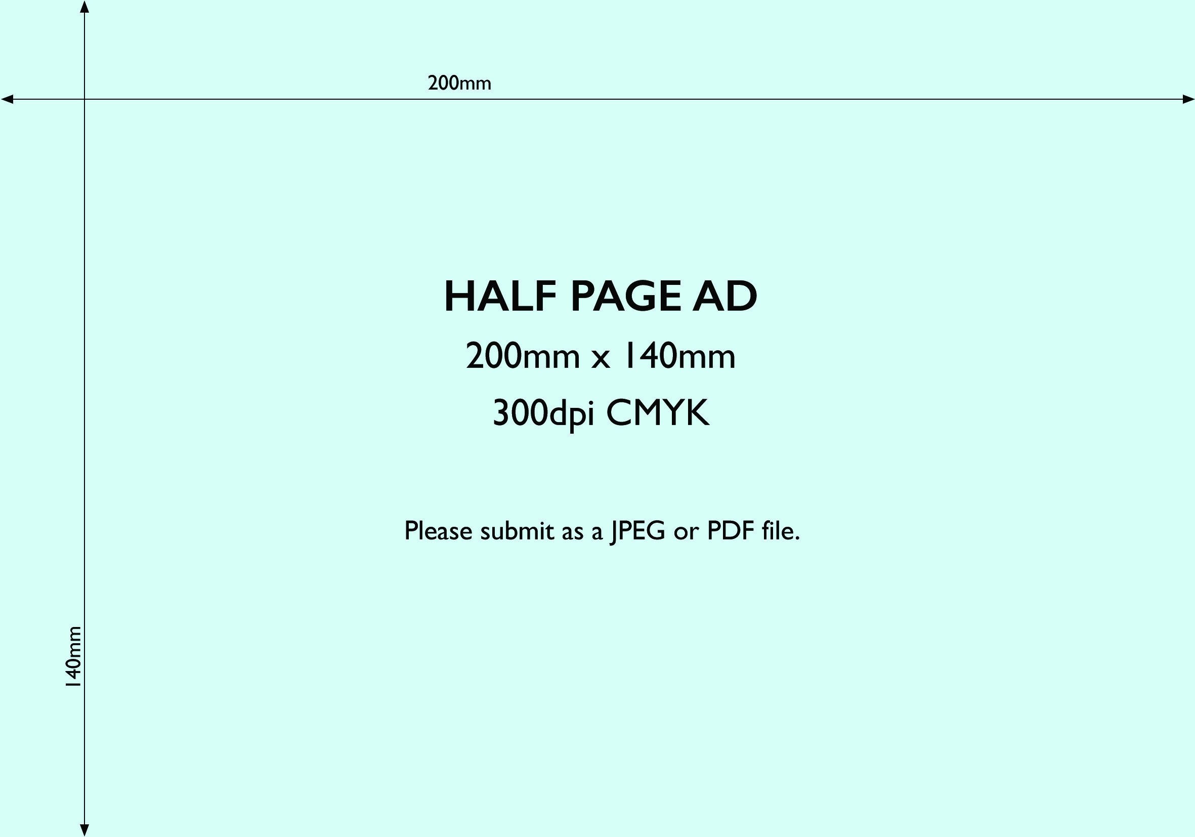 Half Page Advertisement Template Advertise In the Esdc Magazine