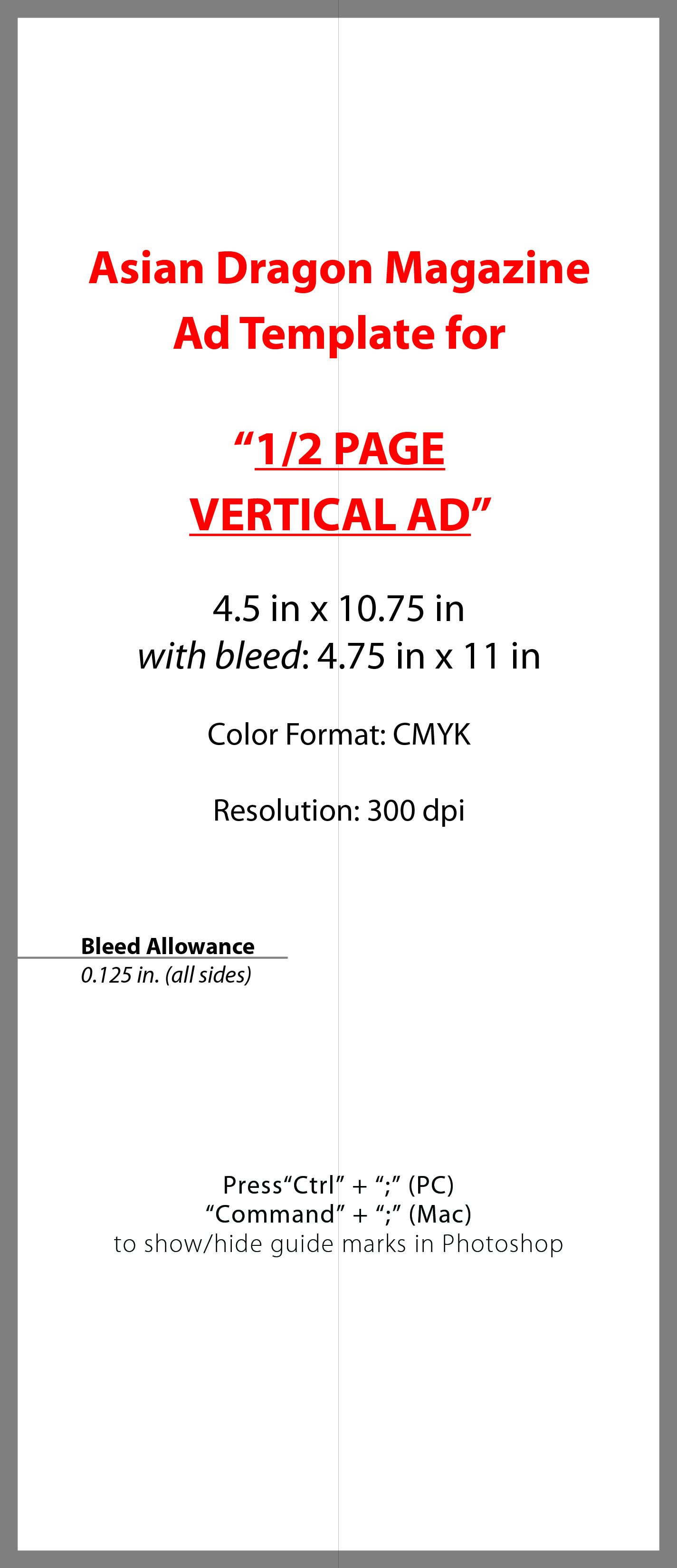 Half Page Advertisement Template Advertise