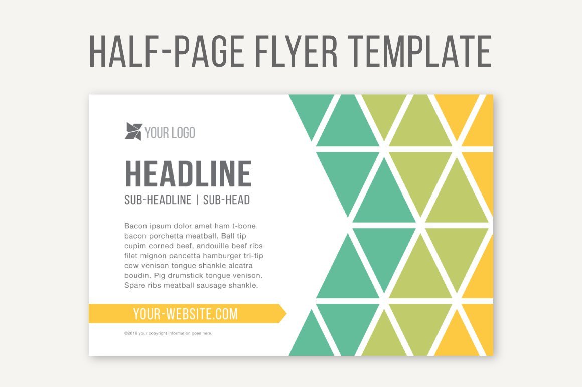 Half Page Flyer Templates Half Page Flyer Template Templates Creative Market