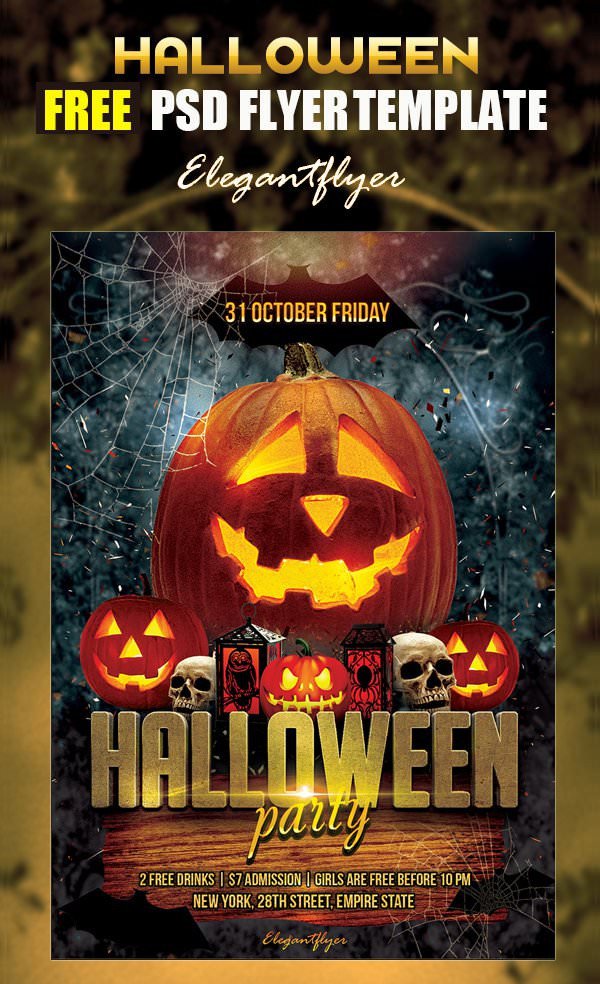 Halloween Flyer Template Free 16 Free Psd Halloween Party Flyer Designs Jpg Vector
