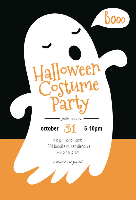 Halloween Party Invitation Templates Boos Halloween Party Invitation Template Free