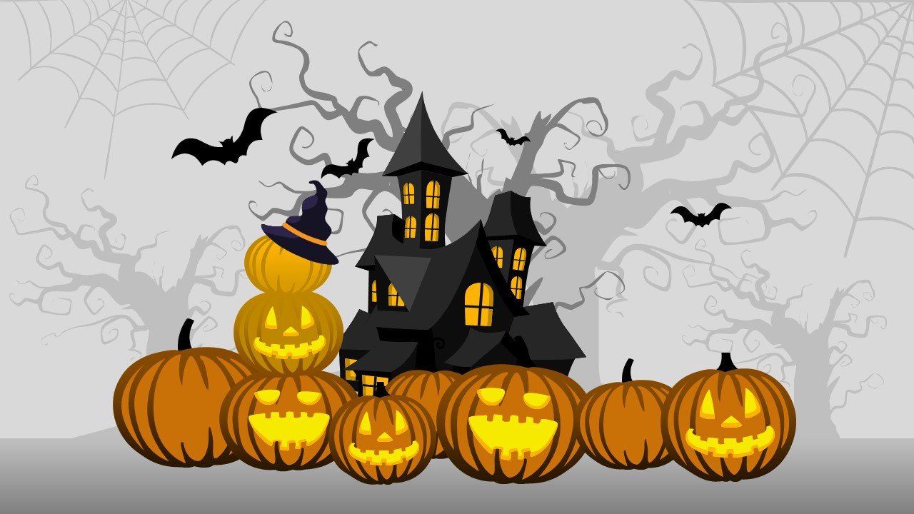 Halloween Power Point Templates Free Halloween Powerpoint Background Slidemodel