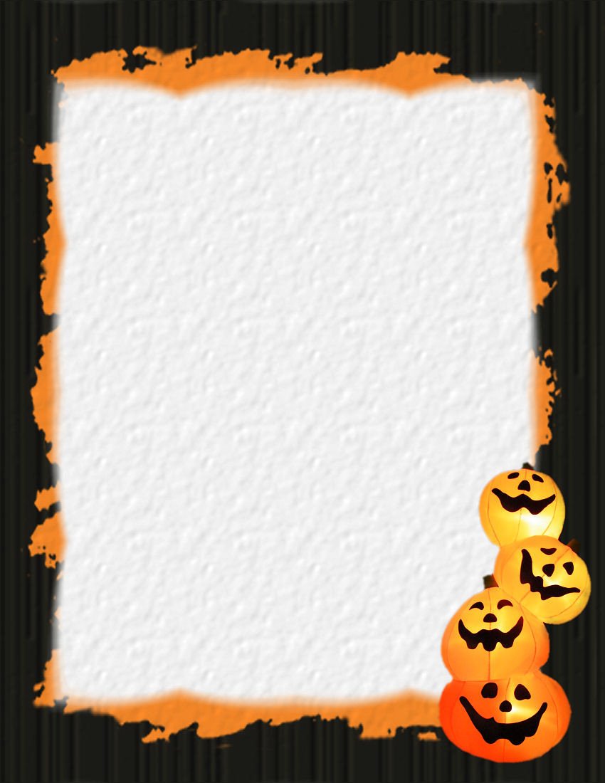 Halloween Templates for Word Halloween 1 Free Stationery Template Downloads