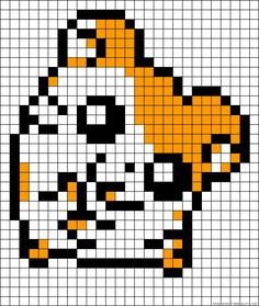Hamster Pixel Art 25 Of Small Hamster Perler Bead Template