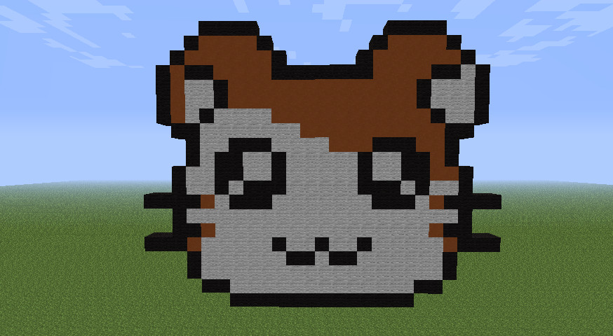 Hamster Pixel Art Hamster S Head Minecraft by Minecraftpixelartist On