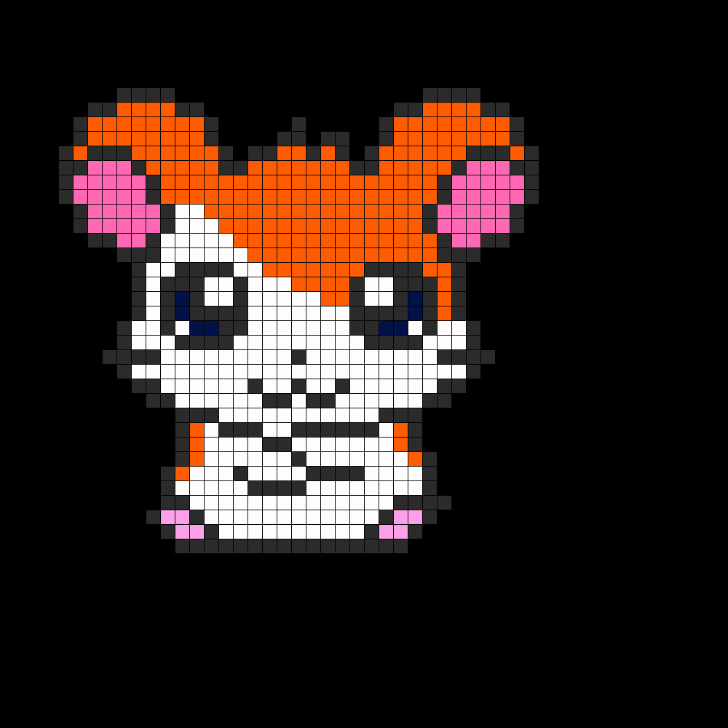 Hamster Pixel Art Hamtaro Perler Bead Pattern Bead Sprites