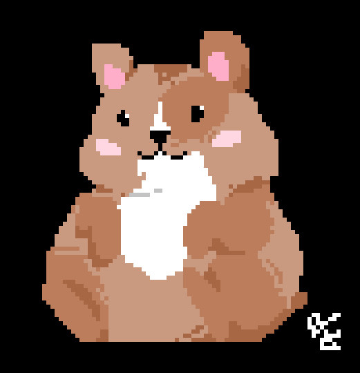 Hamster Pixel Art Pixel Hamster by Frinia On Deviantart