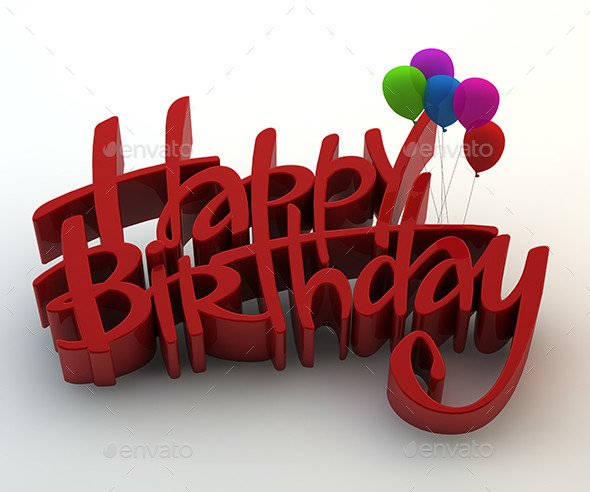 Happy Birthday 3d Image Happy Birthday 3d Text by Gokcengulenc