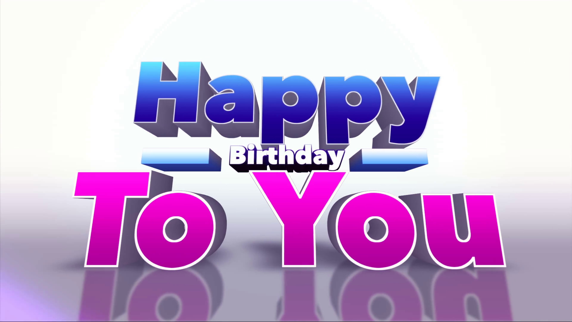 Happy Birthday 3d Images Happy Birthday to You Colourful 3d Motion Background