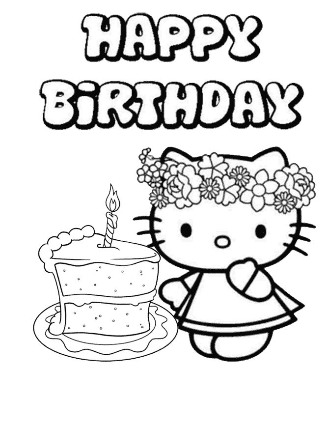 Happy Birthday Coloring Pages 25 Free Printable Happy Birthday Coloring Pages