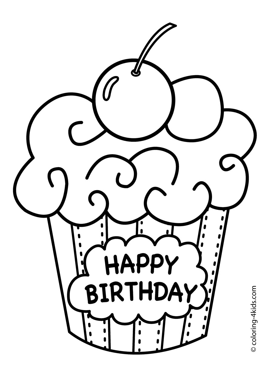 Happy Birthday Coloring Pages Happy Birthday Coloring Pages 2018 Dr Odd