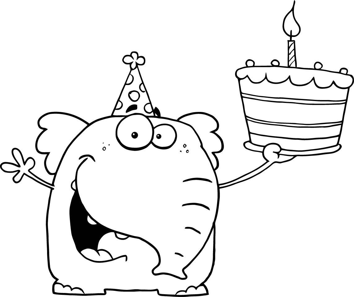 Happy Birthday Coloring Pages Happy Birthday Coloring Pages