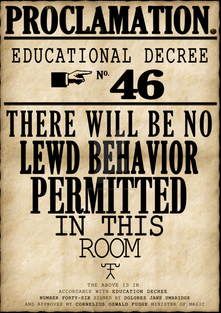 Harry Potter Proclamation Template Educational Decree by theyoungtook On Deviantart