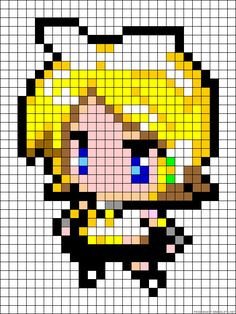 Hatsune Miku Pixel Art Grid 1000 Images About Perler Beads On Pinterest