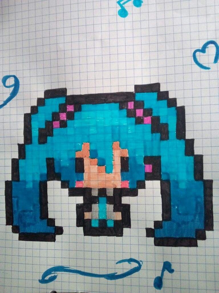 Hatsune Miku Pixel Art Grid Hatsune Miku Pixel Random Gallery