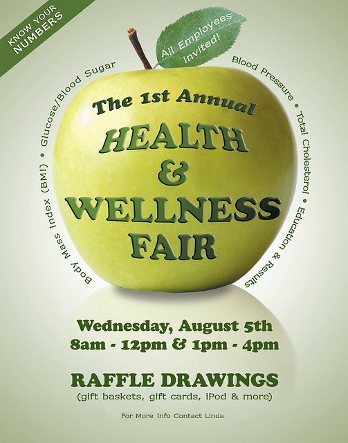 Health Fair Flyer Template Free Health &amp; Wellness Fair Poster Flyer