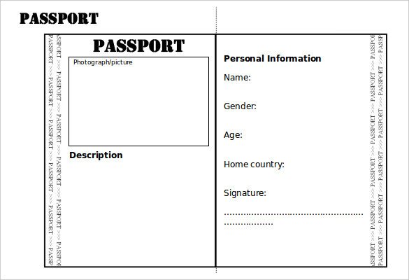 Health Fair Passport Template Health Fair Passport Template