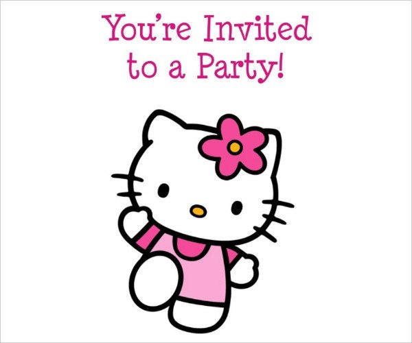 Hello Kitty Birthday Invitation 52 Birthday Invitation Templates Psd Ai