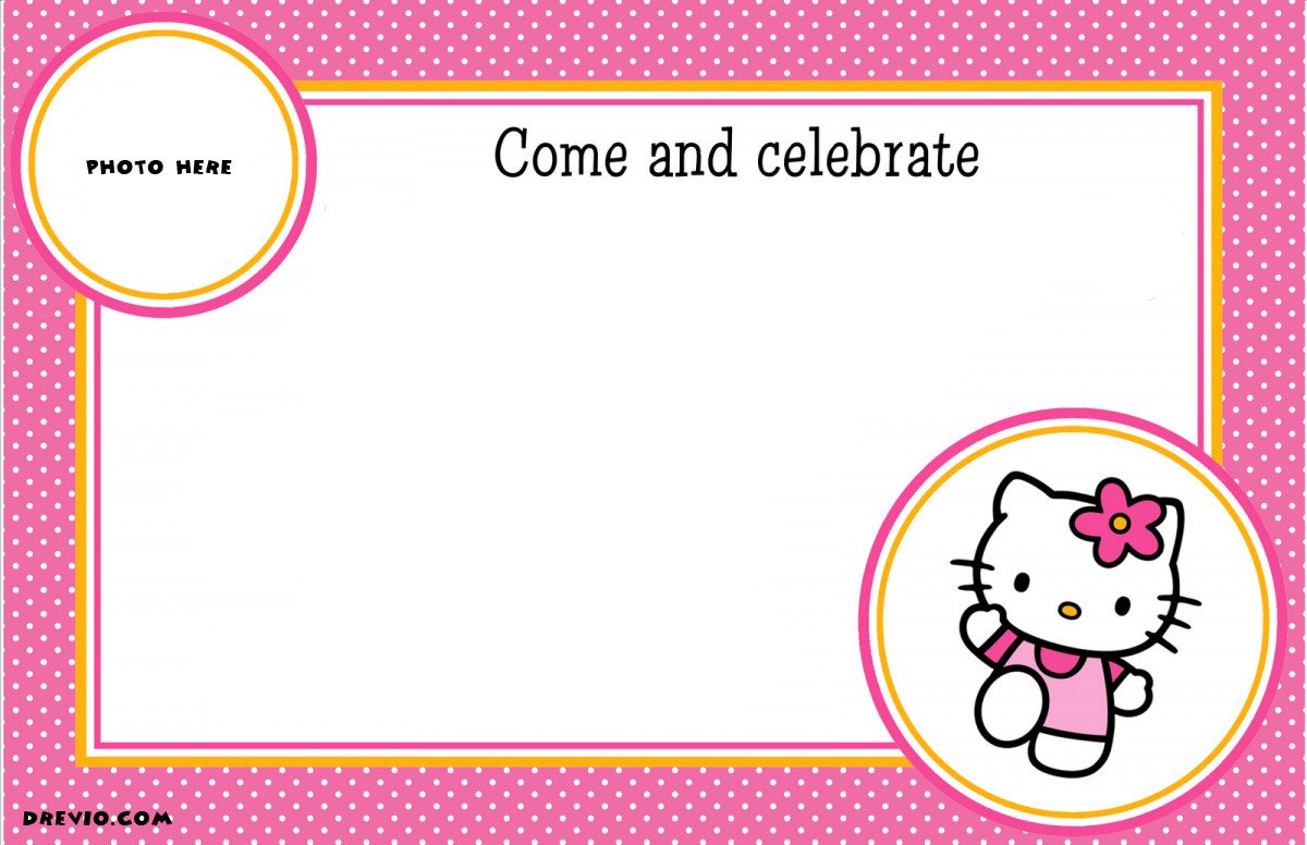 Hello Kitty Invite Template Free Personalized Hello Kitty Birthday Invitations
