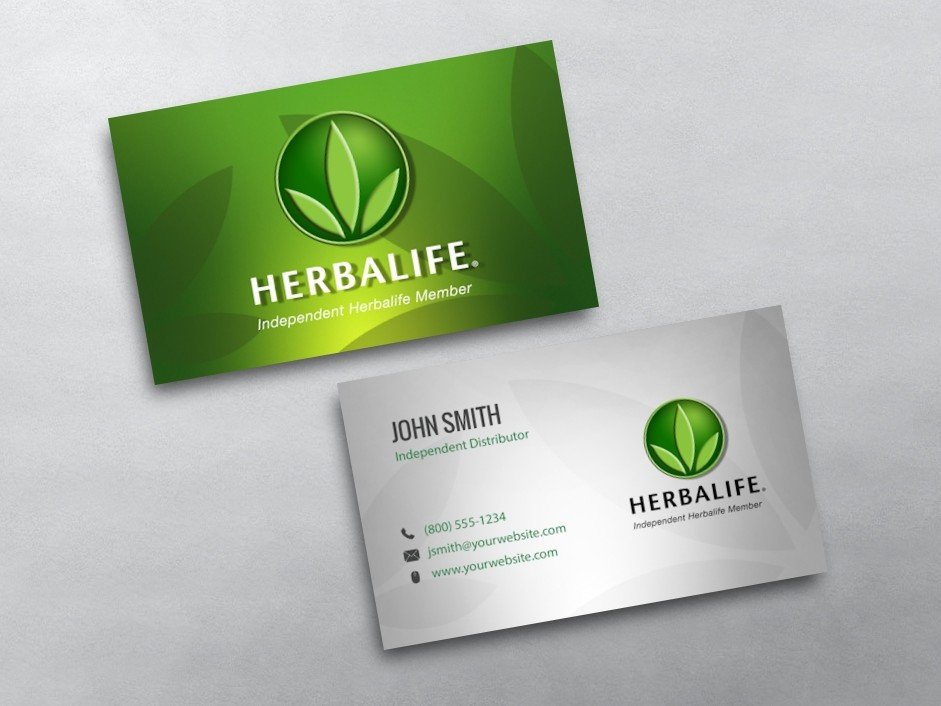 Herbalife Business Card Template Herbalife Business Cards