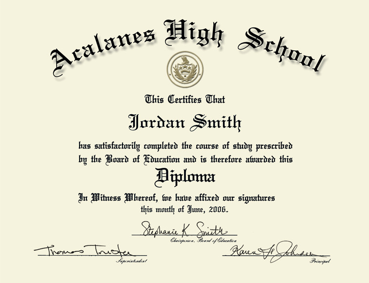 High School Diploma Template Pdf 50 Free High School Diploma Template Printable