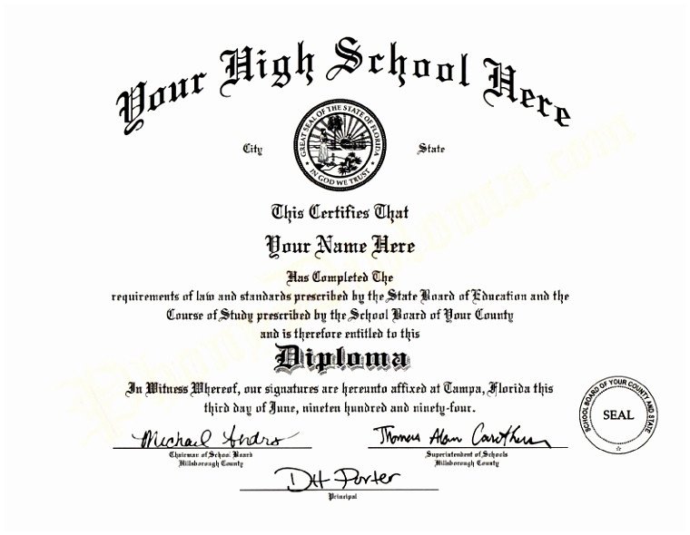 High School Diploma Template Pdf 9 Printable Fake Diploma Templates Tiati