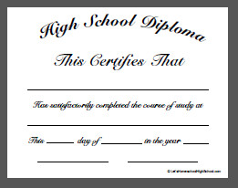 High School Diploma Template Pdf Download Homeschool High School Diploma Templates