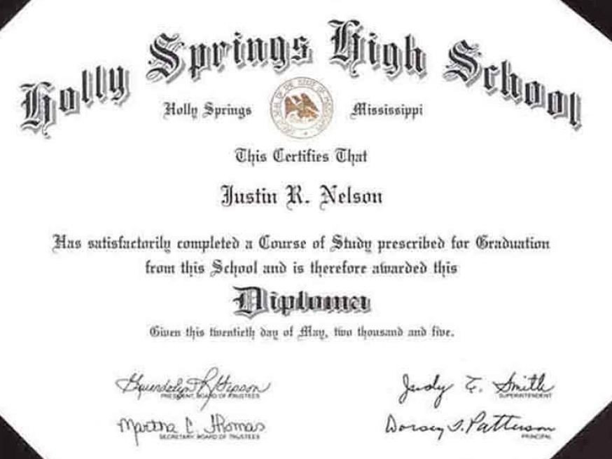 High School Diploma Template Pdf Line Degree Line School for Diploma School