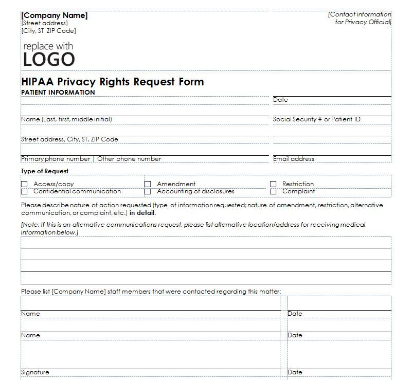 Hipaa Compliance forms for Employees Hipaa Privacy form