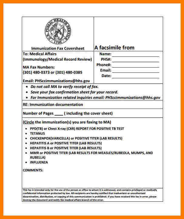 Hipaa Fax Cover Sheet 8 Medical Fax Cover Sheet Templates