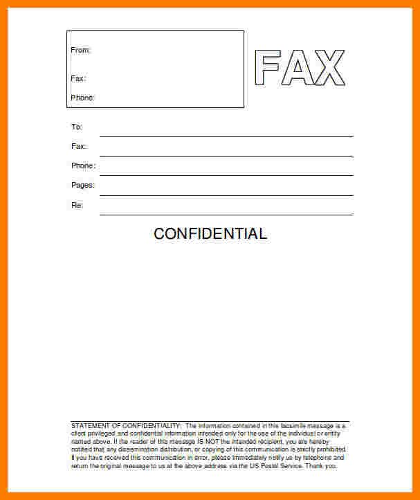 Hipaa Fax Cover Sheet 9 Hipaa Fax Confidentiality Statement