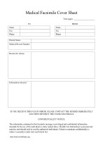 Hipaa Fax Cover Sheet Fax Cover Sheets