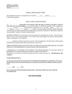 Hoa Proxy Vote form Template Car Accident Sample Car Accident Affidavit Affidavit
