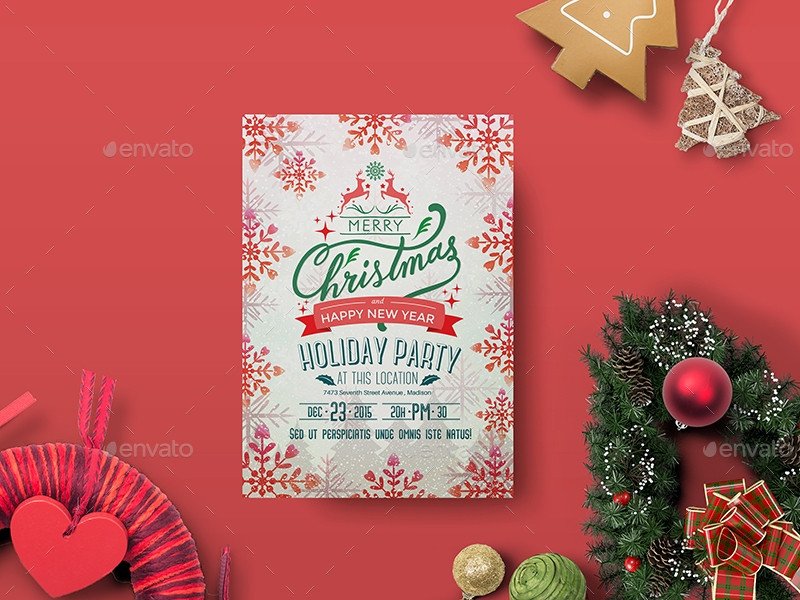 Holiday Party Flyer Template Free 9 Holiday Party Flyers Free Editable Psd Ai Vector
