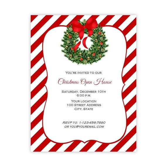 Holiday Party Flyer Template Free Christmas Invitation Flyer Holiday Party Flyer 8 5 X 11