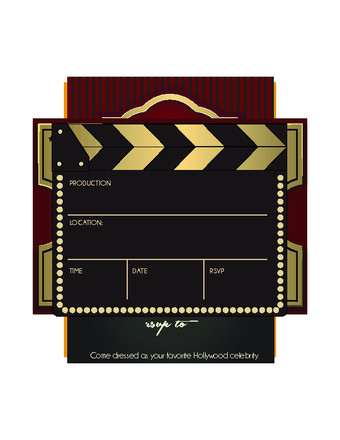 Hollywood themed Invitations Free Templates How to Throw A Hollywood Party 15 Steps with