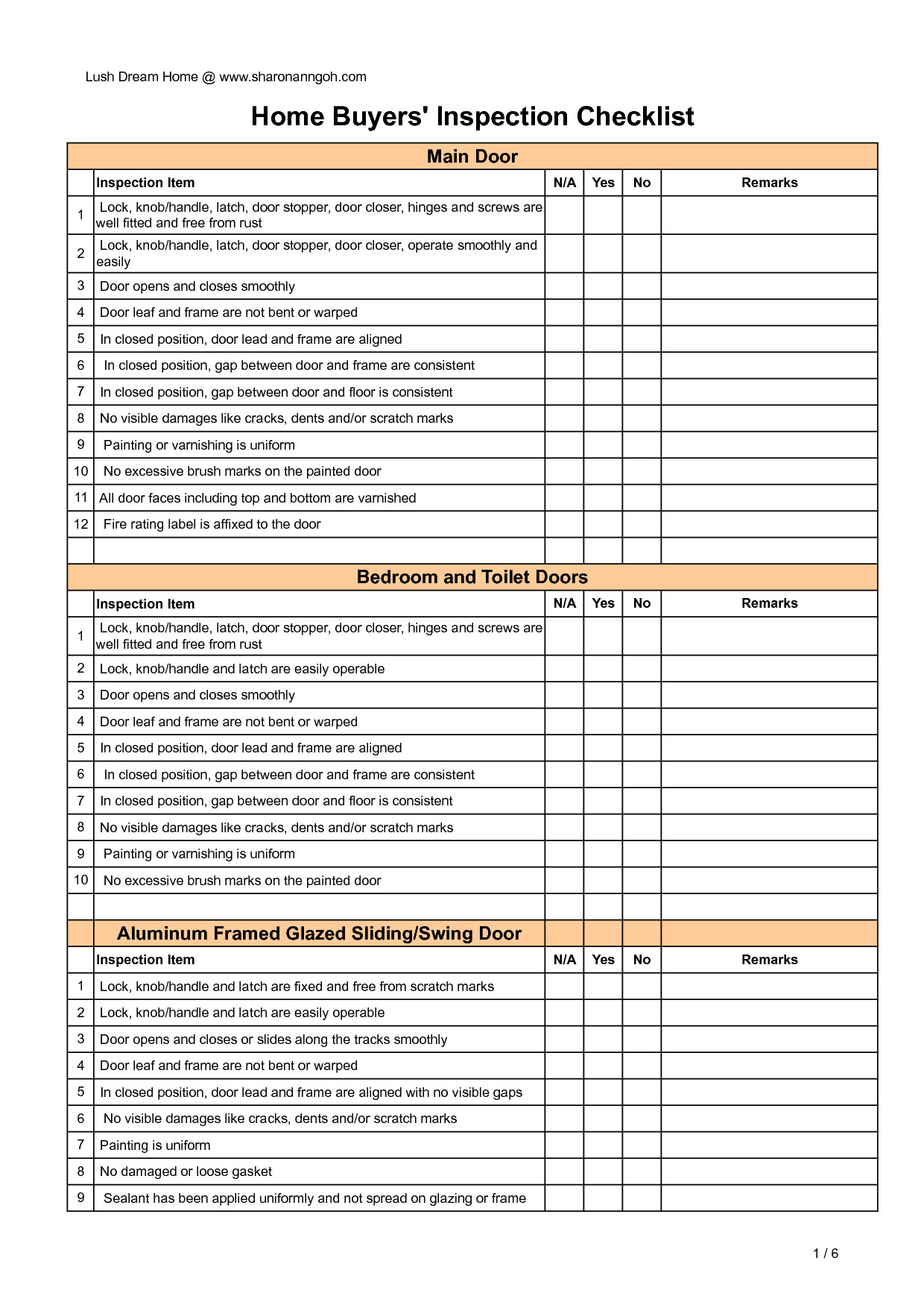 Home Building Checklist Template Creating A Home Inspection Checklist Using Microsoft Excel