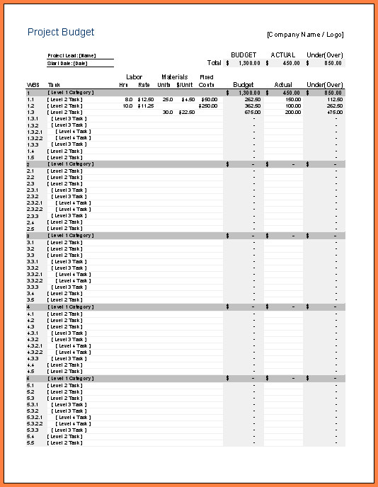 Home Construction Budget Spreadsheet 10 Construction Cost Spreadsheet Template