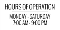 Hours Of Operation Template Store Hours Signs &amp; Templates for Magnets
