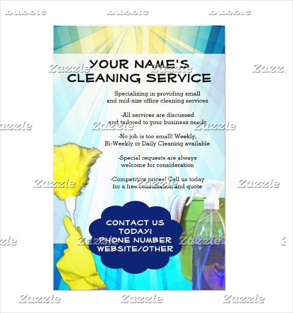 House Cleaning Flyers Templates Free 32 Cleaning Service Flyer Designs & Templates Psd Ai