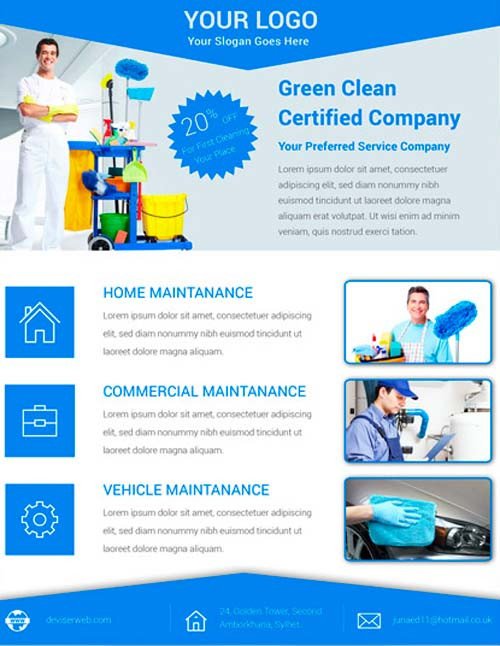 House Cleaning Flyers Templates Free Download Free Cleaning Service Flyer Psd Template for
