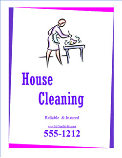 House Cleaning Flyers Templates Free Start Up Marketing for Cleaning Panies