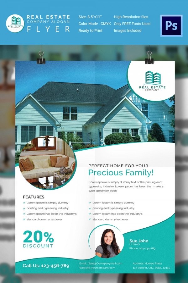 House for Sale Flyer Template 15 Stylish House for Sale Flyer Templates & Designs