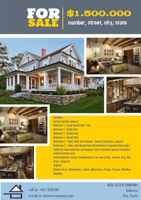 House for Sale Flyer Template Customize 1 760 Real Estate Flyer Templates