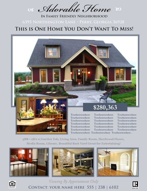 House for Sale Flyer Template Real Estate Flyer Template Microsoft Publisher Template House for Sale Flyer Template Real Estate Flyer Template Microsoft Publisher Template