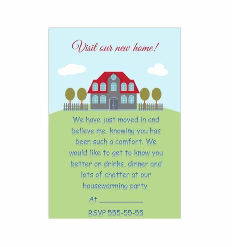 House Warming Party Invitation Template 40 Free Printable Housewarming Party Invitation Templates