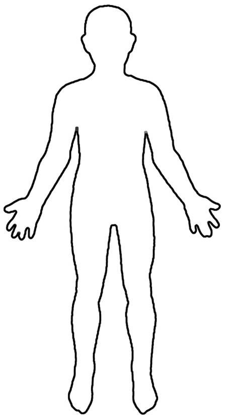 Human Body Outline Drawing Human Body Outline Printable Cliparts